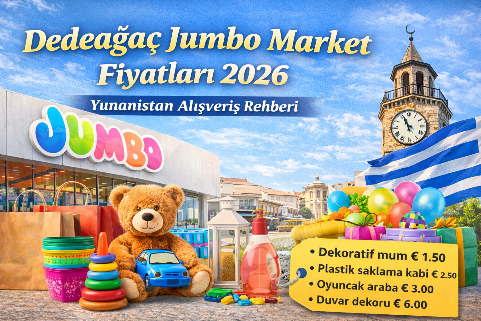 Dedeağaç Jumbo Market Fiyatları 2026 – Yunanistan Alışveriş Rehberi