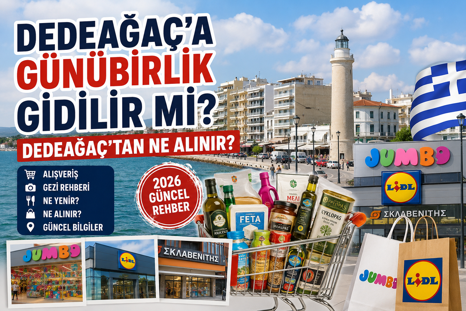 Dedeağaç'a Günübirlik Gidilir mi? Dedeağaç'tan Ne Alınır?