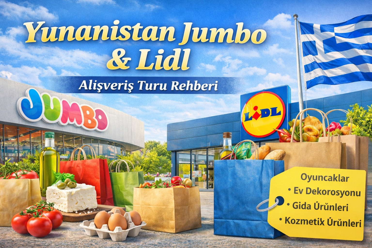 Yunanistan Jumbo &Lidl Alışveriş Turu Rehberi